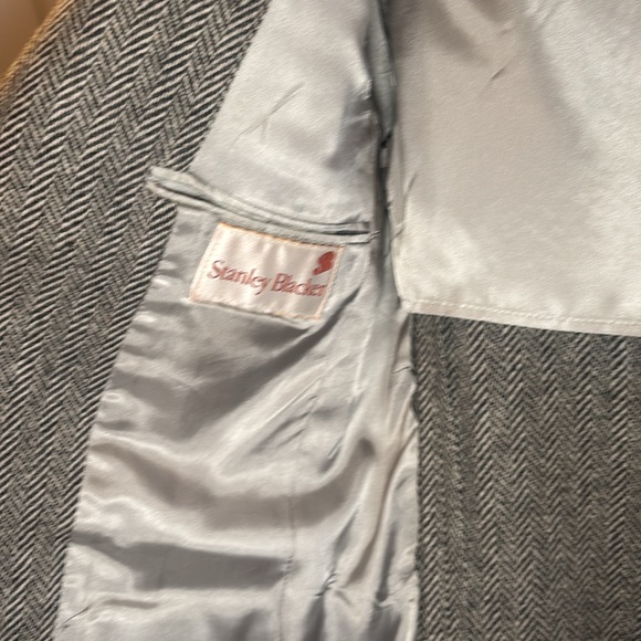 Vintage herringbone blazer, 100% wool - Picture 4 of 9